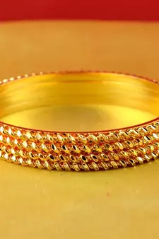 gold platted  bangles muti coulor  size-2.8