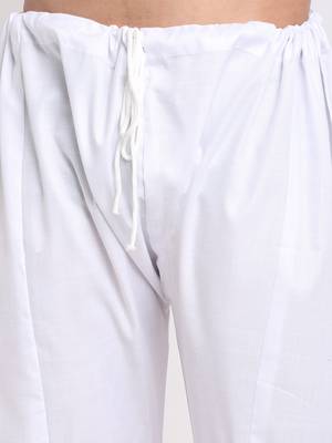 Navy Blue & White solid kurta with salwar 4