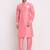 Pink solid kurta with pyjama
