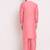 Pink solid kurta with pyjama