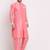 Pink solid kurta with pyjama