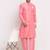 Pink solid kurta with pyjama
