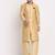 Gold solid kurta with pyjama
