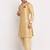 Gold solid kurta with pyjama