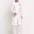 White solid kurta with pyjama