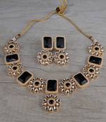 Kundan and Stone Embellished Designer Necklace Set FNN307