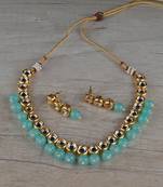 Kundan and Stone Embellished Necklace Set FNN311