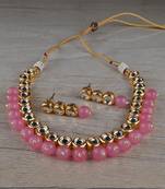 Kundan and Stone Embellished Necklace Set FNN319
