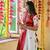 White & Red Thread Embroidered Silk Traditional Navratri Dandiya Raas Garba Festival Semi Stitched Lehenga Choli