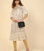 Striped Printed cotton kurtis