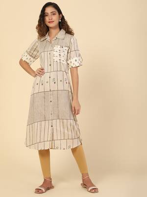 Striped Printed cotton kurtis 2