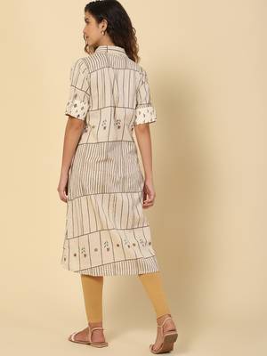 Striped Printed cotton kurtis 3