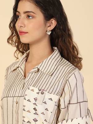 Striped Printed cotton kurtis 4