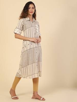 Striped Printed cotton kurtis 5