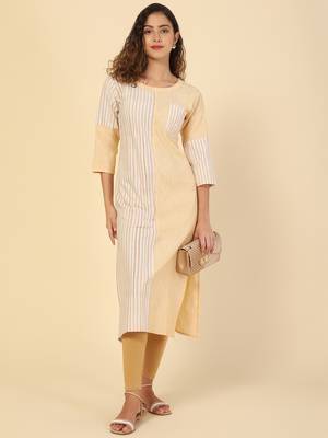 Striped Printed cotton kurtis 1