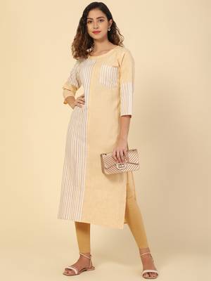 Striped Printed cotton kurtis 4