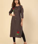 Embroidery cotton kurtis