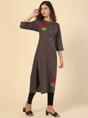 Embroidery cotton kurtis 2