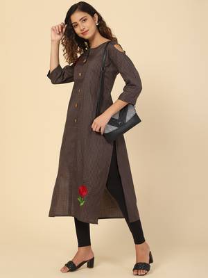Embroidery cotton kurtis 3