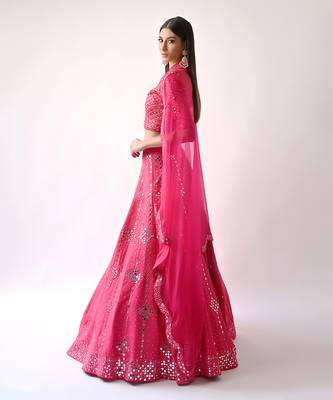 Rani Hand Embroidered Lehenga Set 5