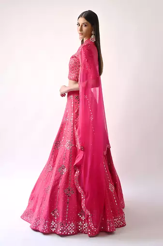 Rani Hand Embroidered Lehenga Set