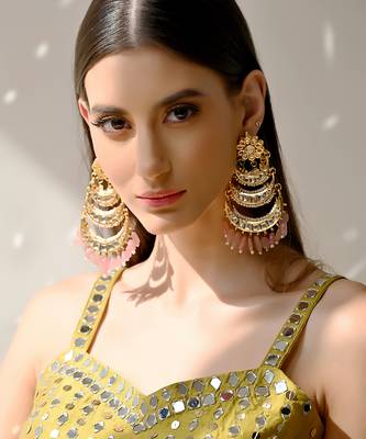 Olive Yellow Embroidered Lehenga Set 11