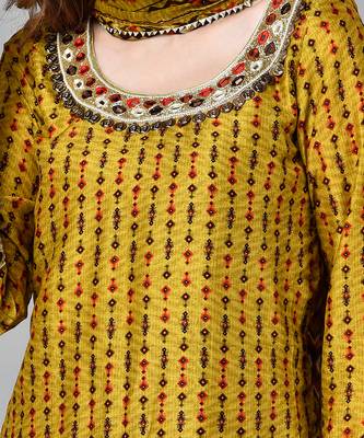 Mustard Neo Tribal Sharara 6