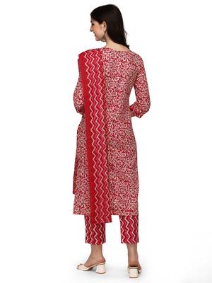 Pink floral print cotton salwar 3