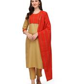 Cream gotta patti cotton salwar