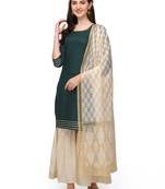 Green
 gotta patti cotton salwar