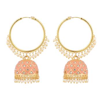 Embellished Traditional Bali Jhumki Meenakari Jaipur Earring For Girls/Women For Party 1