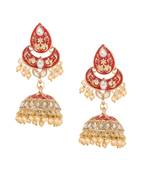 Embellished Traditional Multi-Color Jhumki Jhumka Earring For Girls Women For Party