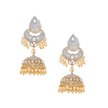 Embellished Traditional Multi-Color Jhumki Jhumka Earring For Girls Women For Party 1
