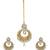 Brass and Kundan Maang Tikka And Earrings Set for Women & Girls