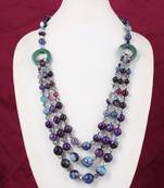 Purple pearl necklaces