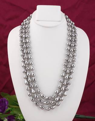 Grey pearl necklaces 1