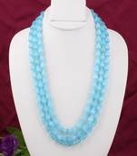 Blue agate necklaces