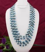 Blue pearl necklaces