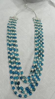 Blue pearl necklaces 2