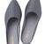 Kiana Women's Grey Embroidered Canvas Pointed Toe Bellies