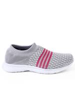 Kiana Women's Grey Canvas Knitted Round Sneaker