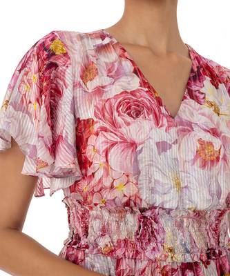Tiered Floral Printed Dress  5