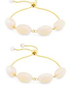 Multi-Color Stone Handmade Wrist Band Bracelet Bracelet for Women/Men/Kids - Pack of 2