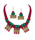 Maroon jewellery