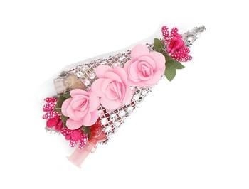 Floral Multi-Color Rose Flower Handmade Bracelet Wrist Band With Gifting Decorative Roli-Chawal 3