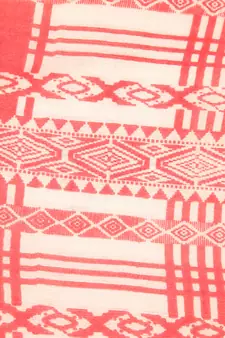 PinkLoom Women's White Printed Cotton Saree With Blouse