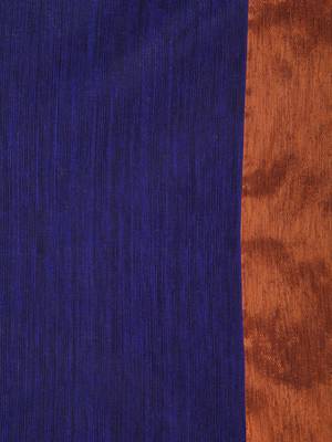PinkLoom Women's Blue Hand_Woven Matka_Silk Saree With Blouse 2
