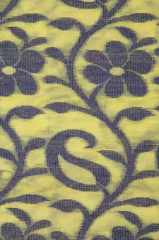 Pinkloom Women'S Yellow Hand_Woven Cotton Jamdani Saree Without Blouse