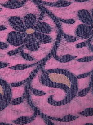 Pinkloom Women'S Lavender Hand_Woven Cotton Jamdani Saree Without Blouse 2
