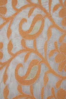 Pinkloom Women'S Beige Hand_Woven Cotton Jamdani Saree Without Blouse